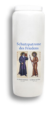 Novenenkerze «Schutzpatrone des Friedens» 