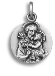 Medaille Heiliger Joseph mit dem Jesuskind