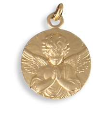 Medaille Engel mit gefalteten Händen
