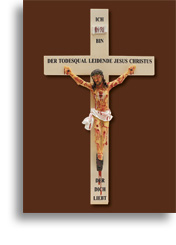 Kreuz der Agonie mit Verheißungen Jesus Christus