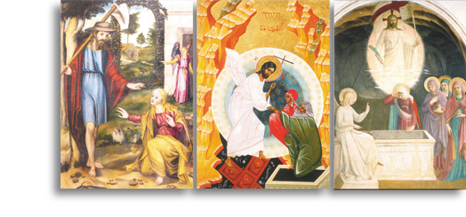 3er-Set Ostergrußkarten «Auferstehung Christi»