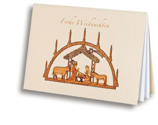 Grußkarte «Frohe Weihnachten»