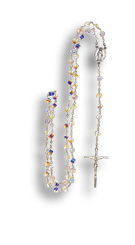 Rosenkranz mit durchsichtigen Swarovski-Perlen