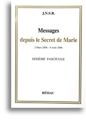 Messages depuis le Secret de Marie (6)