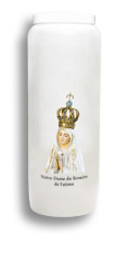 Bougie de neuvaine «Notre-Dame du Rosaire de Fatima»