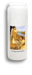 Bougie de neuvaine «Archange saint Raphaël»