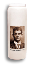 Bougie de neuvaine «Saint Pier Giorgio Frassati»