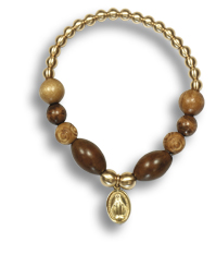 Bracelet perles en bois 