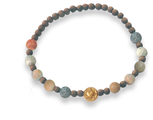 Dizainier bracelet en chrysantheme stone