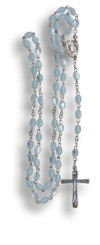 Chapelet imitation nacre (bleu ciel)