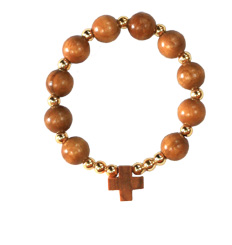 Dizainier bracelet en bois d'olivier véritable