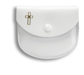 Pochette pour chapelet (blanc)