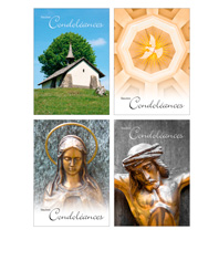 Cartes de condoléances - Sujets religieux