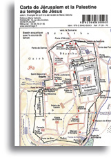 Carte de la Palestine et de Jérusalem au temps de Jésus