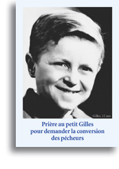 Prière au petit Gilles pour demander la conversion des pécheurs (20 pièces)