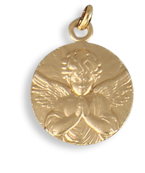 Médaille Ange avec mains jointes