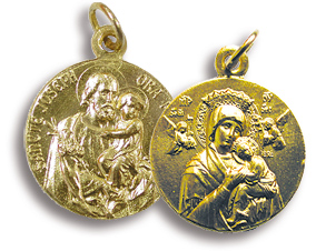 Médaille de saint Joseph / N.D. du Perpétuel Secours