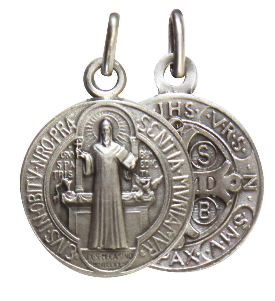 Médaille St. Benoît en argent 925