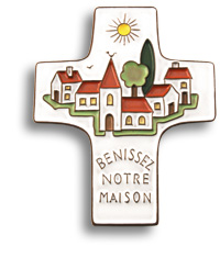 Croix «Bénissez notre maison»